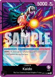 Purple Kaido leader card