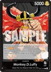 Black Luffy leader card