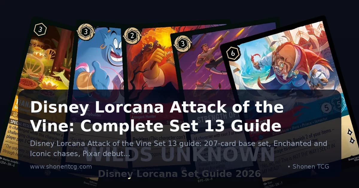 Preview: Disney Lorcana Attack of the Vine: Complete Set 13 Guide (Guides)