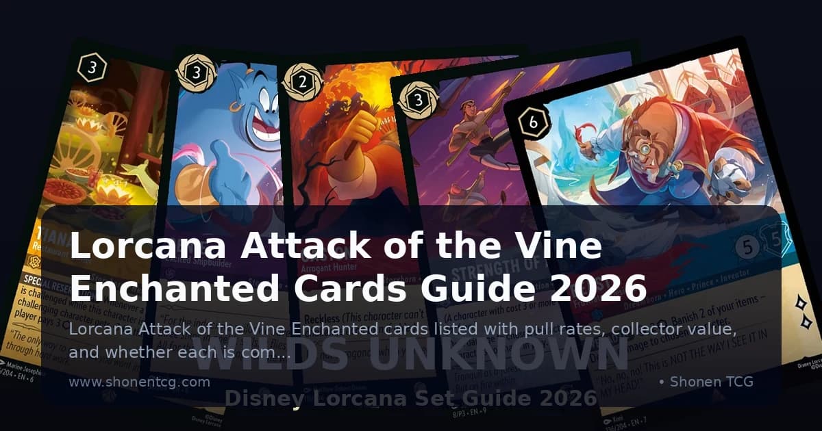 Preview: Lorcana Attack of the Vine Enchanted Cards Guide 2026 (Guides)