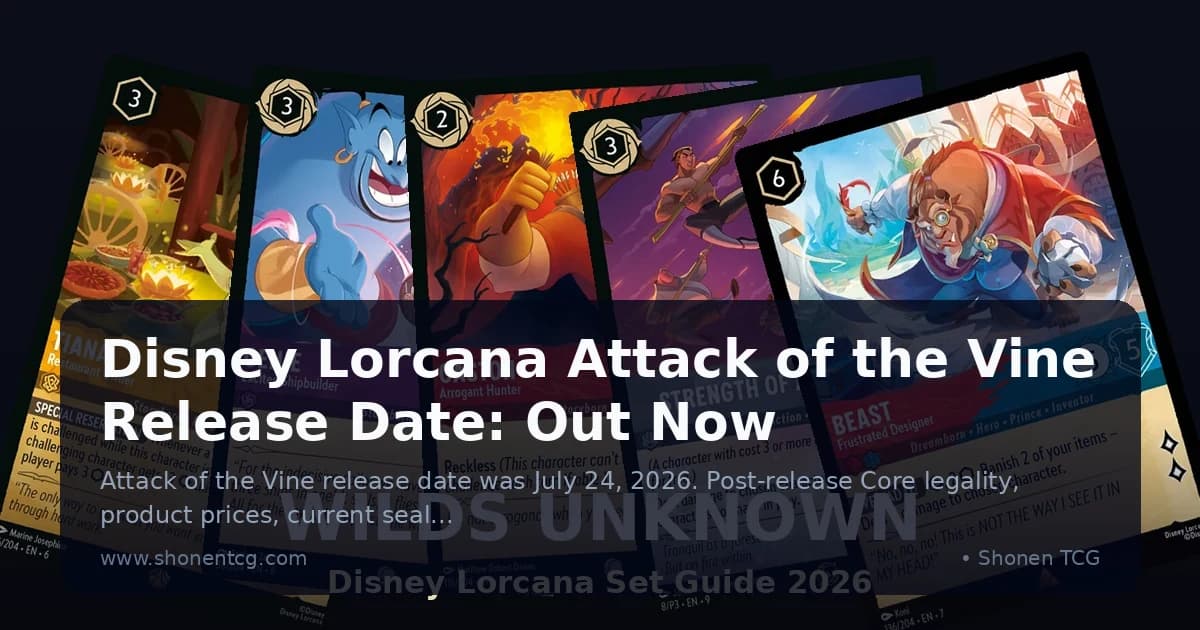 Preview: Disney Lorcana Attack of the Vine Release Date: Out Now (Guides)