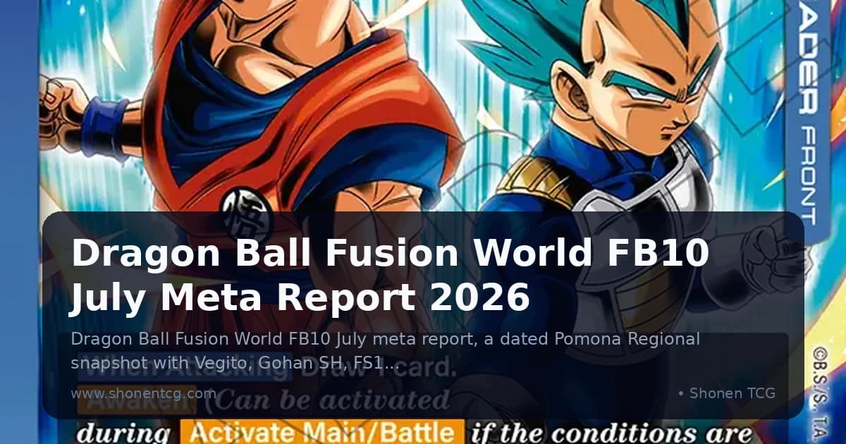 Official Dragon Ball Super Card Game Fusion World FB10-025 Son Goku/Vegeta Leader card artwork