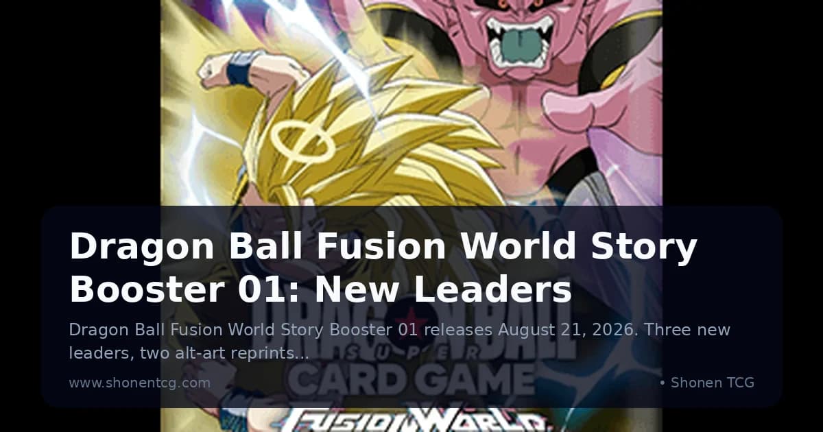 Dragon Ball Fusion World Story Booster 01: New Leaders