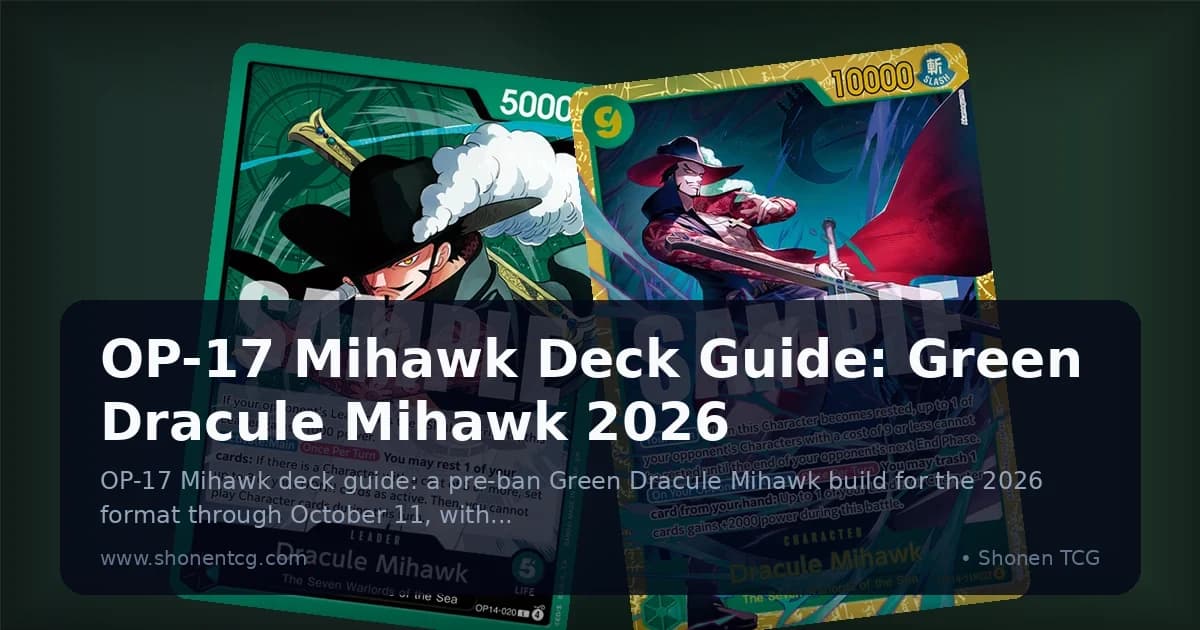 OP-17 Mihawk Deck Guide: Green Dracule Mihawk 2026