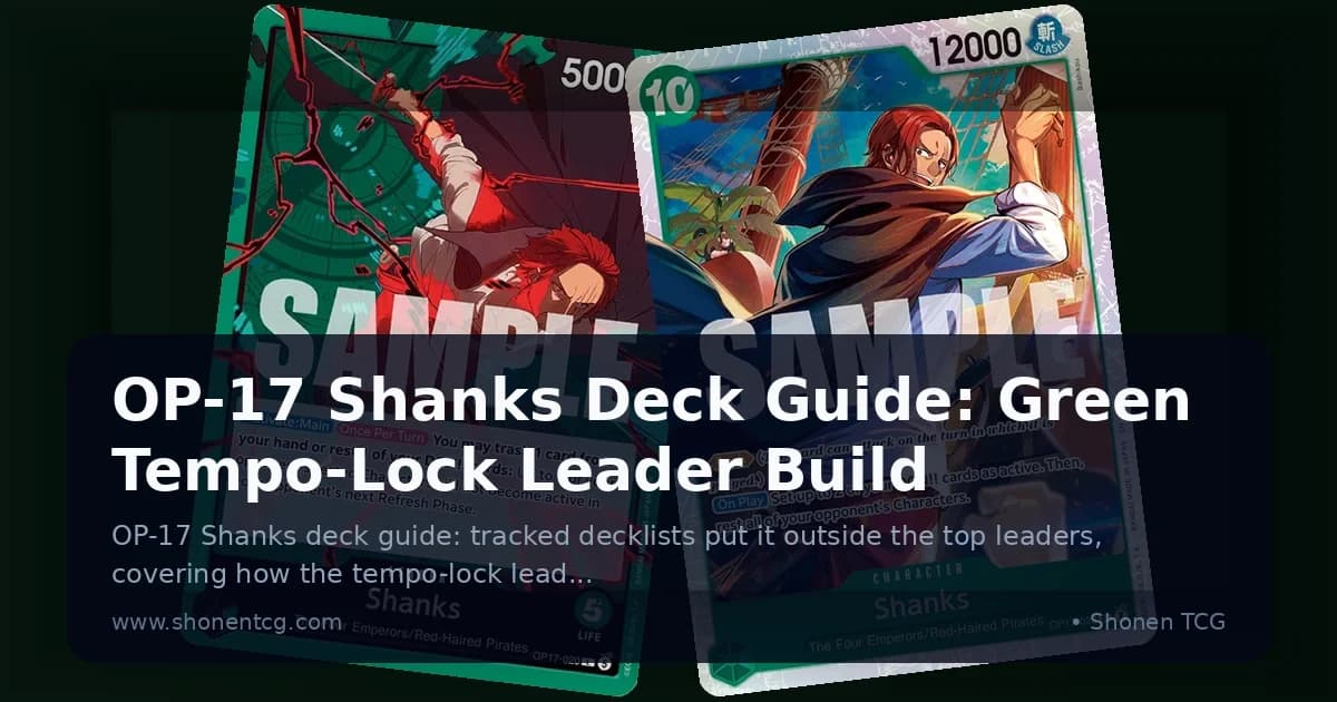 OP-17 Shanks Deck Guide: Green Tempo-Lock Leader Build
