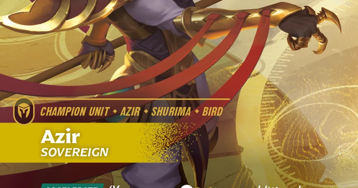 Preview: Riftbound Azir Deck Guide: Emperor of the Sands Build (Guides)