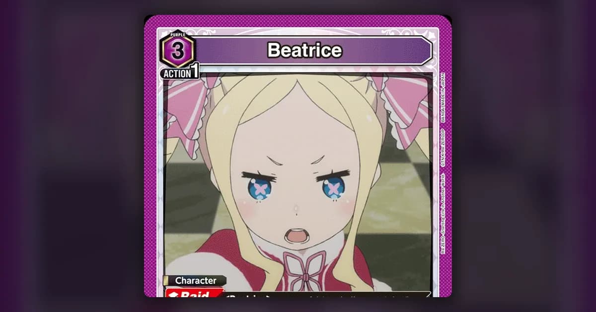 Union Arena Beatrice Deck Guide: Purple Re:ZERO Build 2026
