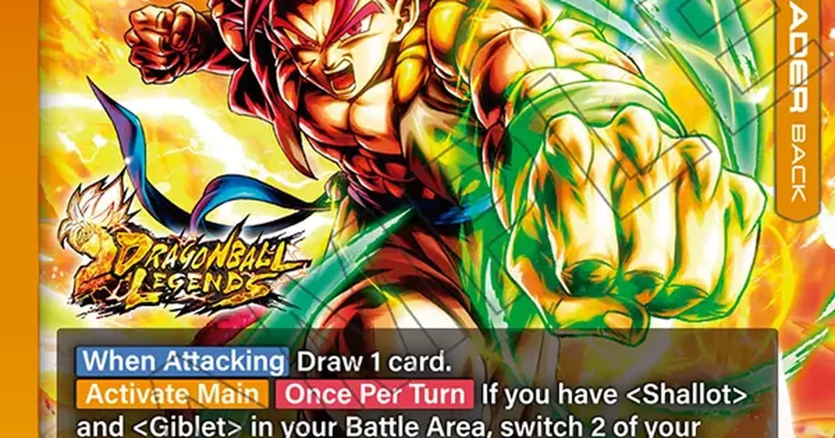 Official Dragon Ball Super Card Game Fusion World FB11-073 Shallet awakened Leader card artwork