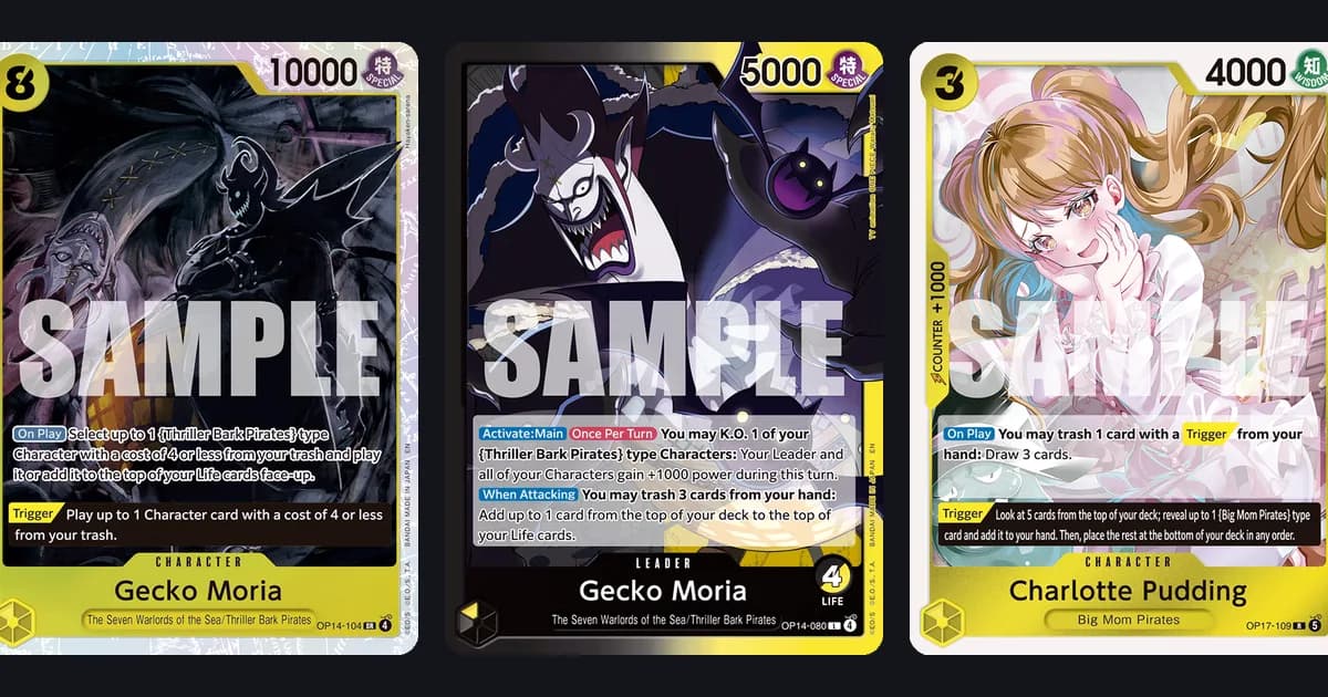 Black Yellow Moria Deck Guide for OP-17: Flagship List