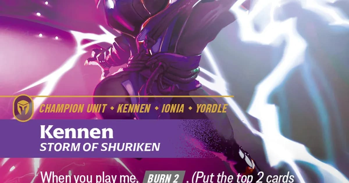 Preview: Riftbound Kennen Deck Guide: Tier 2 After Stacked Deck Ban (Guides)