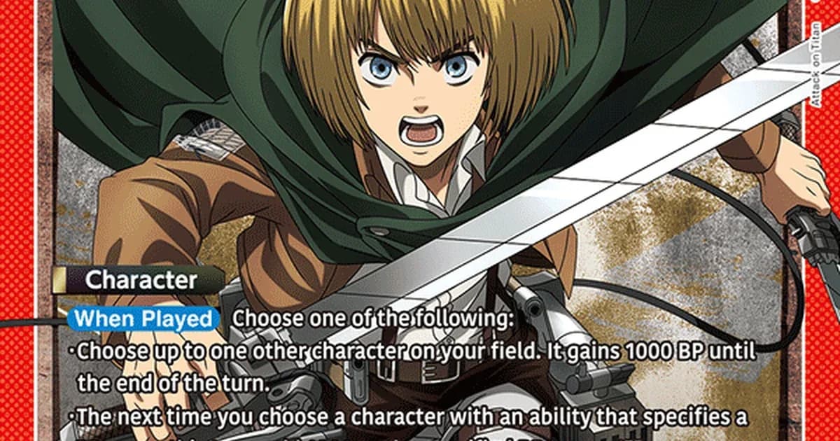 Preview: Union Arena Attack on Titan Armin Deck Guide: Red Vol.2 (Guides)