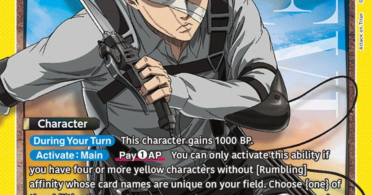 Union Arena Attack on Titan Vol.2 EN Tier List: Snapshot