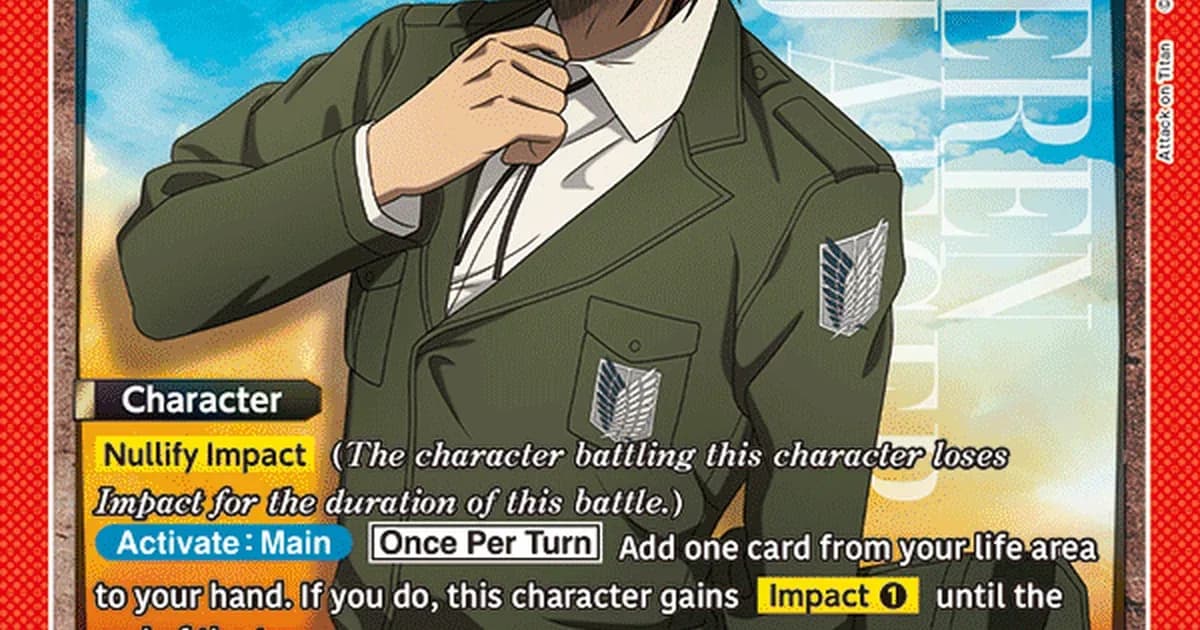 Preview: Union Arena Attack on Titan Eren Deck Guide: Red Vol.2 (Guides)