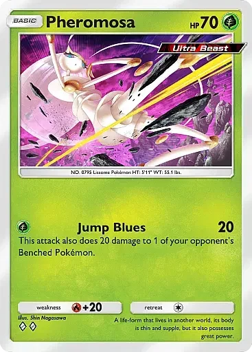Pheromosa card art (A3a-007), Anime TCG A3A