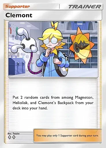 Clemont card art (B1a-068), Anime TCG B1A
