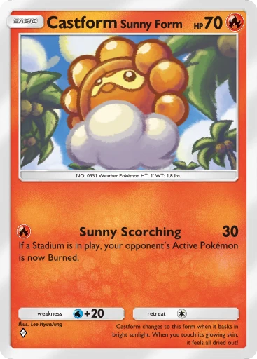 Castform Sunny Form (B3-024)
