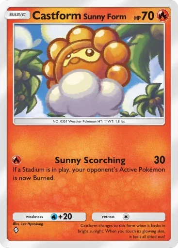 Castform Sunny Form (B3-024)