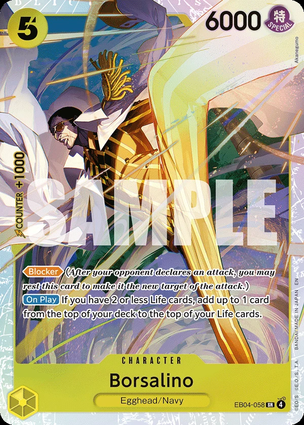 Borsalino card art (EB04-058), One Piece TCG EB-04