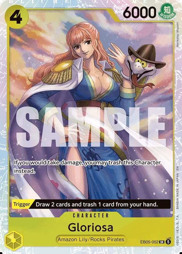 Gloriosa card art (EB05-052), One Piece TCG EB-05