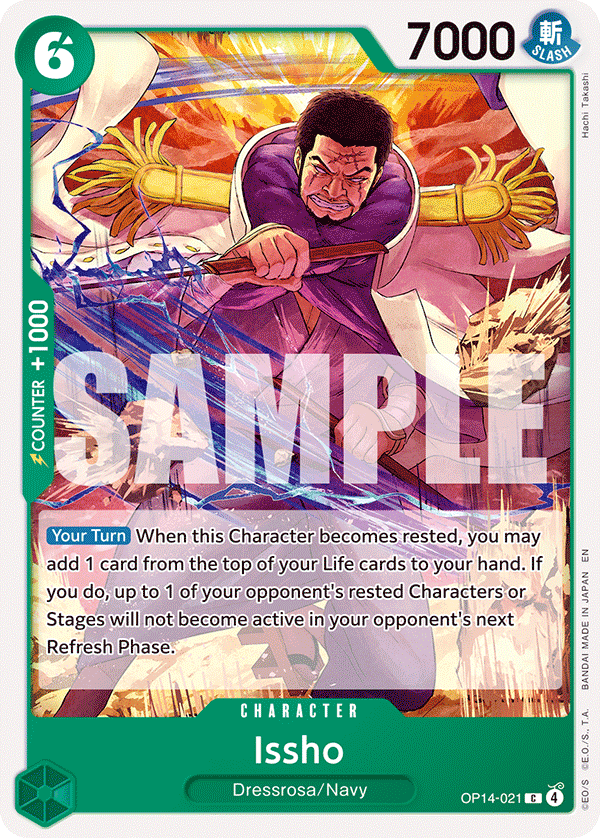 Issho card art (OP14-021), One Piece TCG OP-14