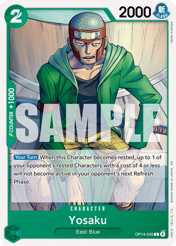 Yosaku card art (OP14-035), One Piece TCG OP-14