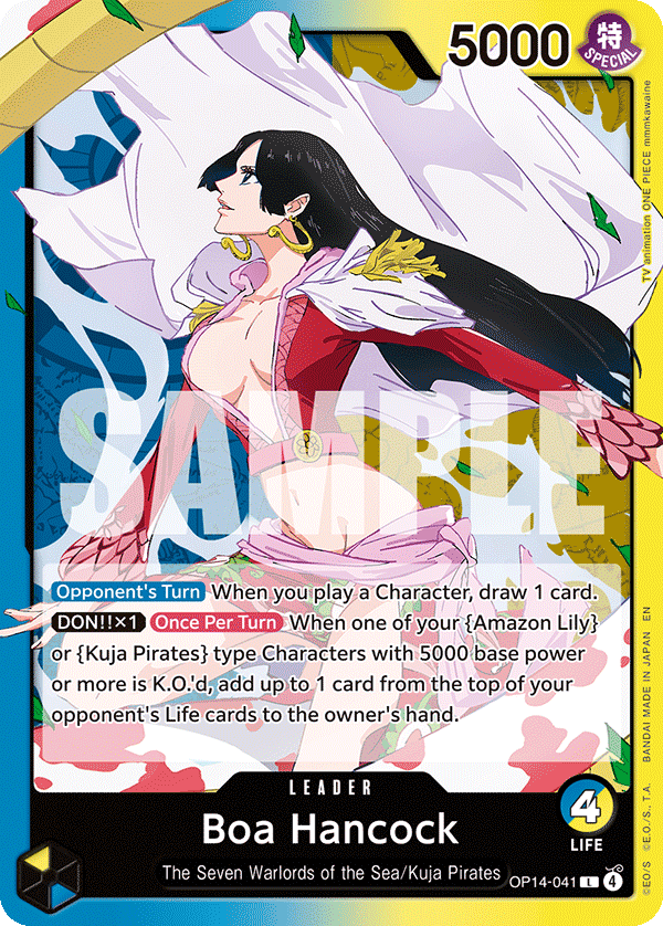 Boa Hancock card art (OP14-041), One Piece TCG OP-14