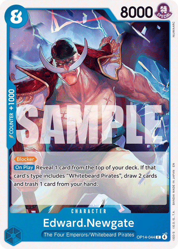 Edward.Newgate card art (OP14-044), One Piece TCG OP-14