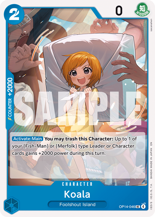 Koala card art (OP14-046), One Piece TCG OP-14