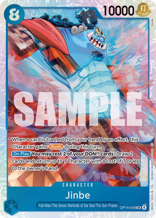 Jinbe card art (OP14-049), One Piece TCG OP-14