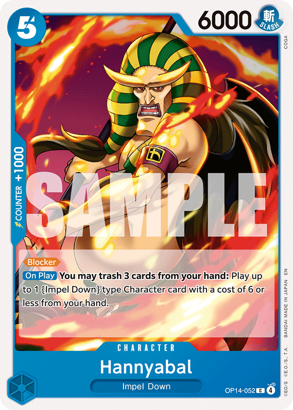 Hannyabal card art (OP14-052), One Piece TCG OP-14