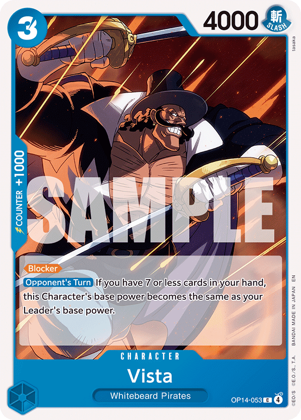 Vista card art (OP14-053), One Piece TCG OP-14