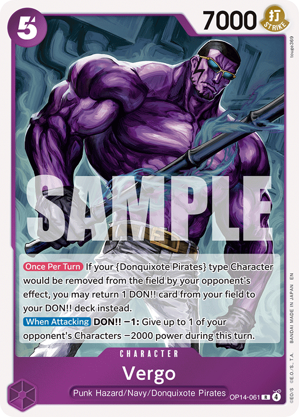 Vergo card art (OP14-061), One Piece TCG OP-14