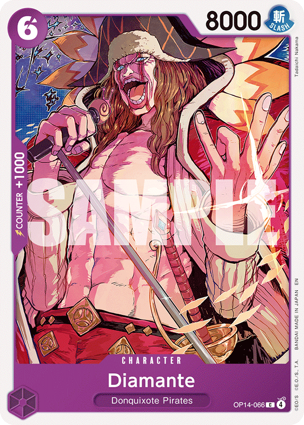 Diamante card art (OP14-066), One Piece TCG OP-14