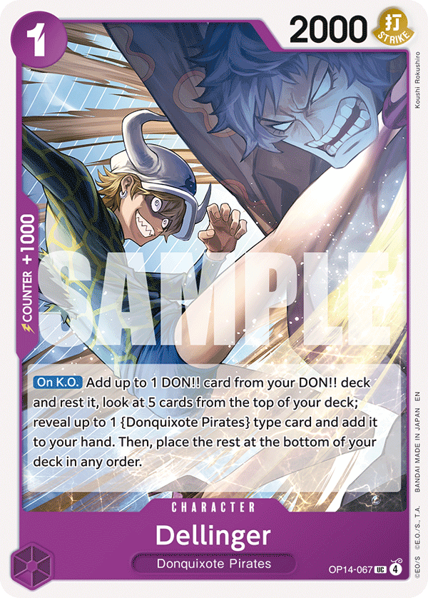 Dellinger card art (OP14-067), One Piece TCG OP-14