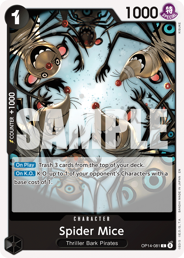 Spider Mice card art (OP14-081), One Piece TCG OP-14