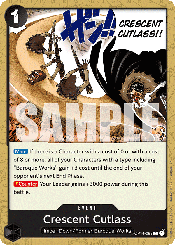 Crescent Cutlass card art (OP14-098), One Piece TCG OP-14