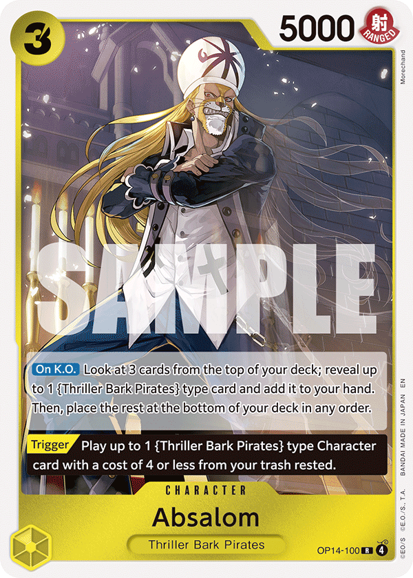 Absalom card art (OP14-100), One Piece TCG OP-14