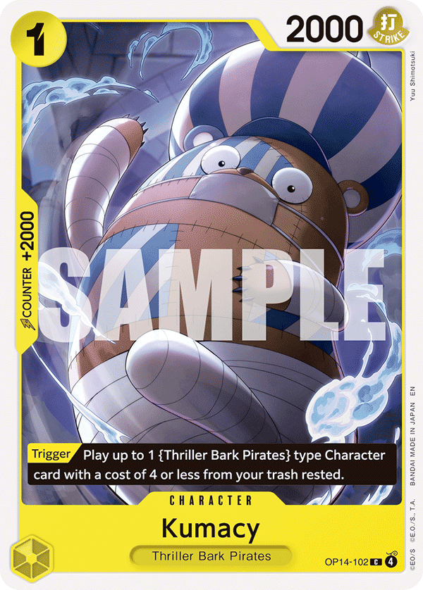 Kumacy card art (OP14-102), One Piece TCG OP-14