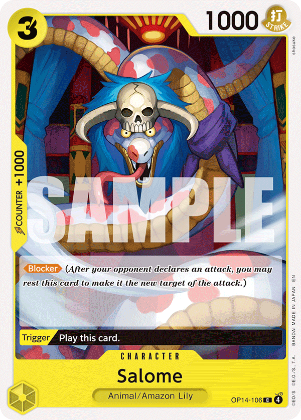 Salome card art (OP14-106), One Piece TCG OP-14