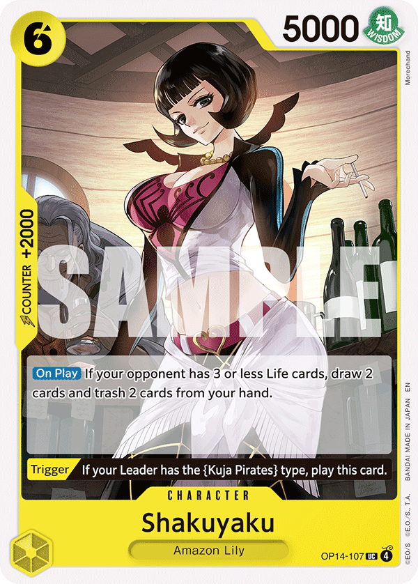 Shakuyaku card art (OP14-107), One Piece TCG OP-14