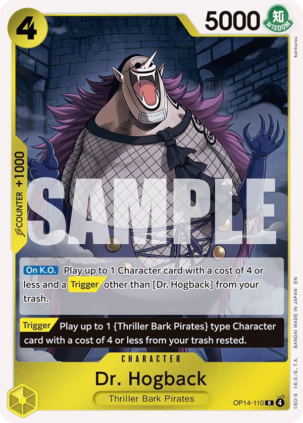 Dr. Hogback card art (OP14-110), One Piece TCG OP-14