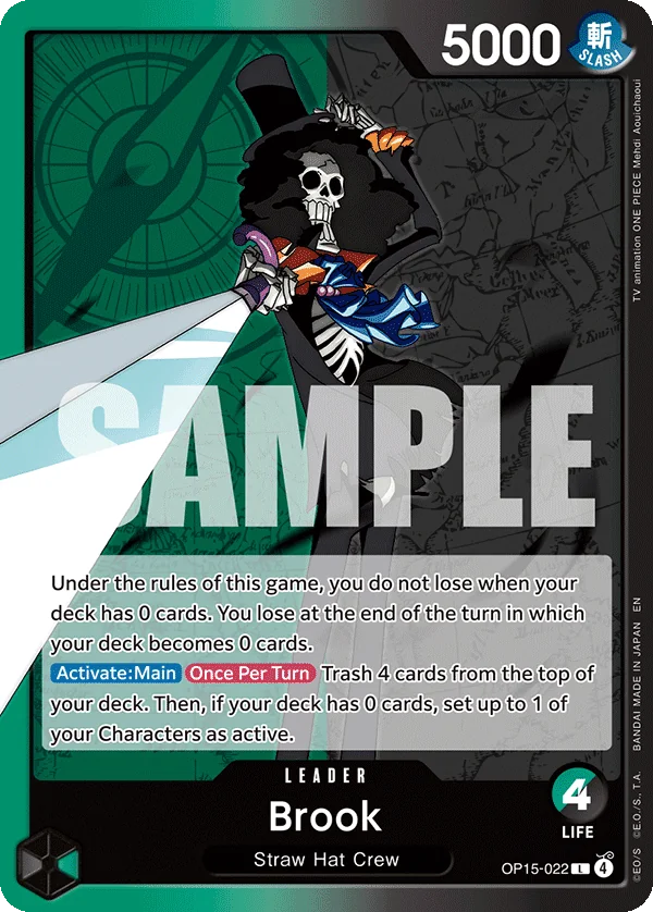 Brook card art (OP15-022), One Piece TCG OP-15