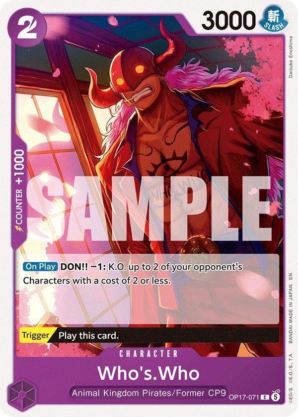 Who's.Who card art (OP17-071), One Piece TCG OP-17