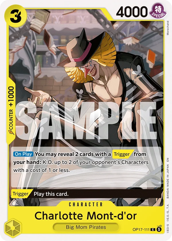 Charlotte Mont-d'or card art (OP17-111), One Piece TCG OP-17