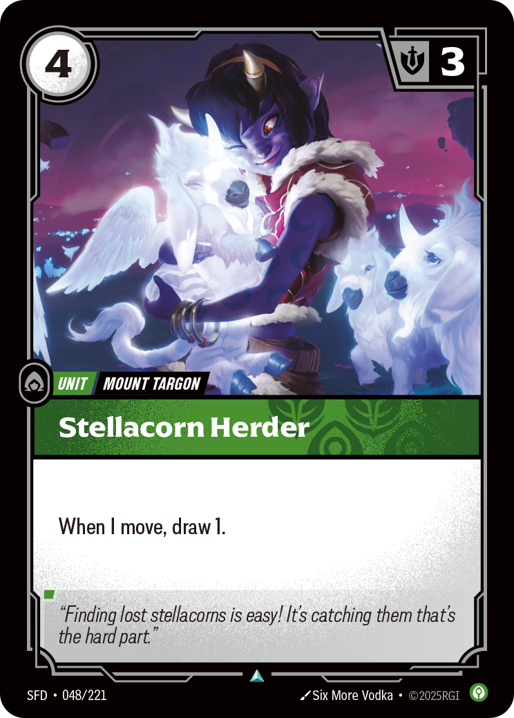 Stellacorn Herder card art (SFD-048), Anime TCG SFD