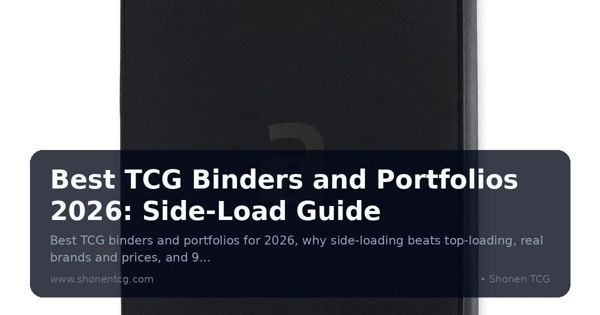 Best TCG Binders and Portfolios 2026: Side-Load Guide