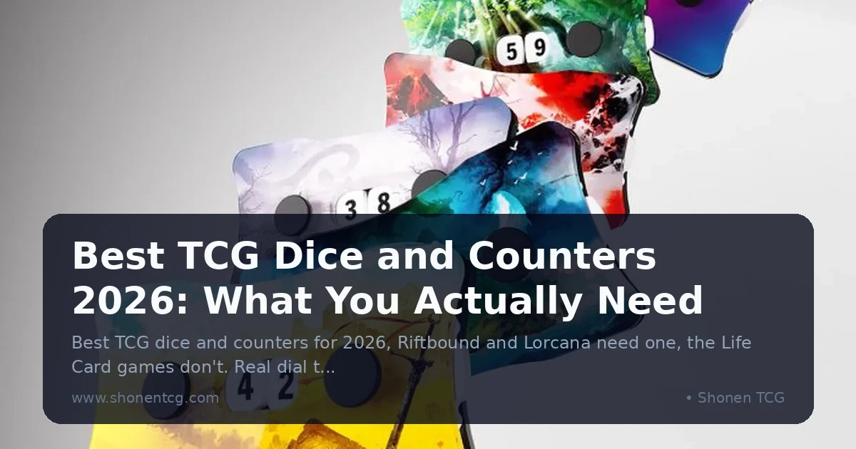 Best TCG Dice and Counters 2026: What You Actually Need