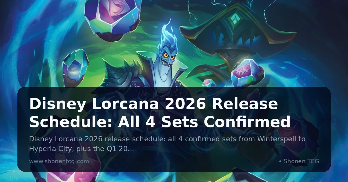 Disney Lorcana 2026 Release Schedule: All 4 Sets Confirmed