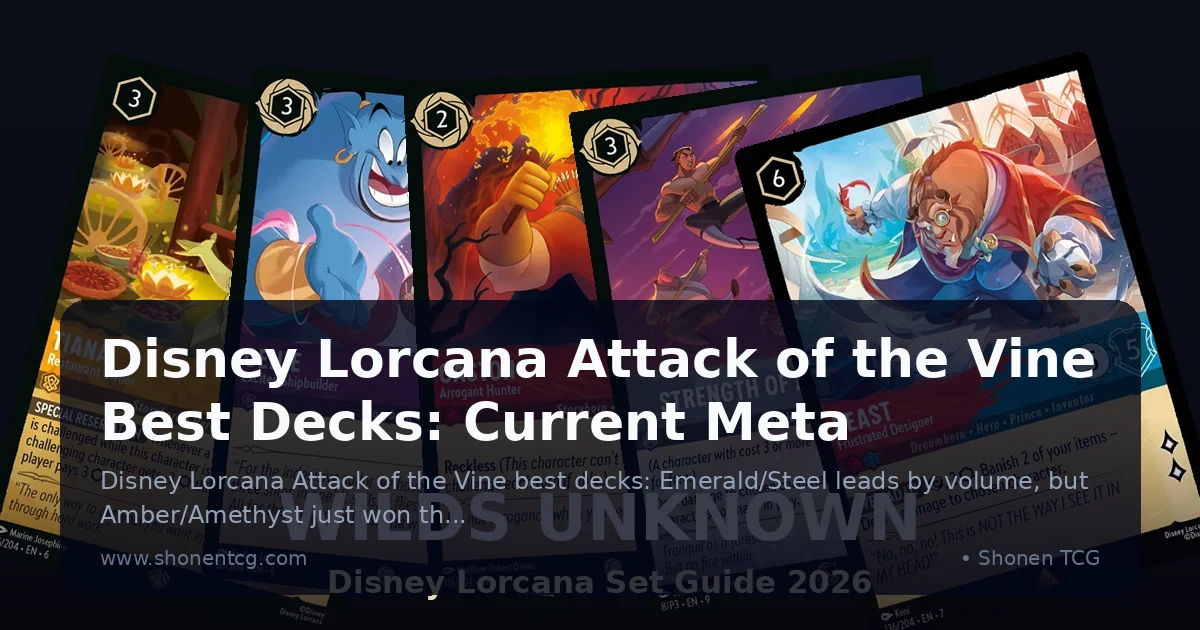 Disney Lorcana Attack of the Vine Best Decks: Current Meta