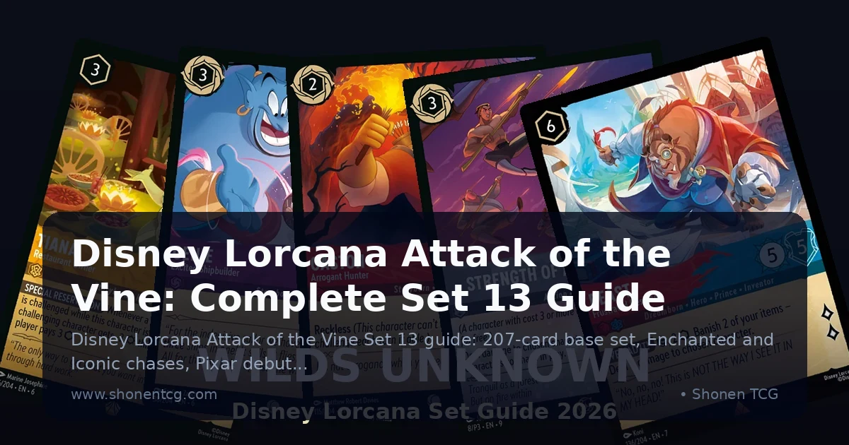 Preview: Disney Lorcana Attack of the Vine: Complete Set 13 Guide (Guides)